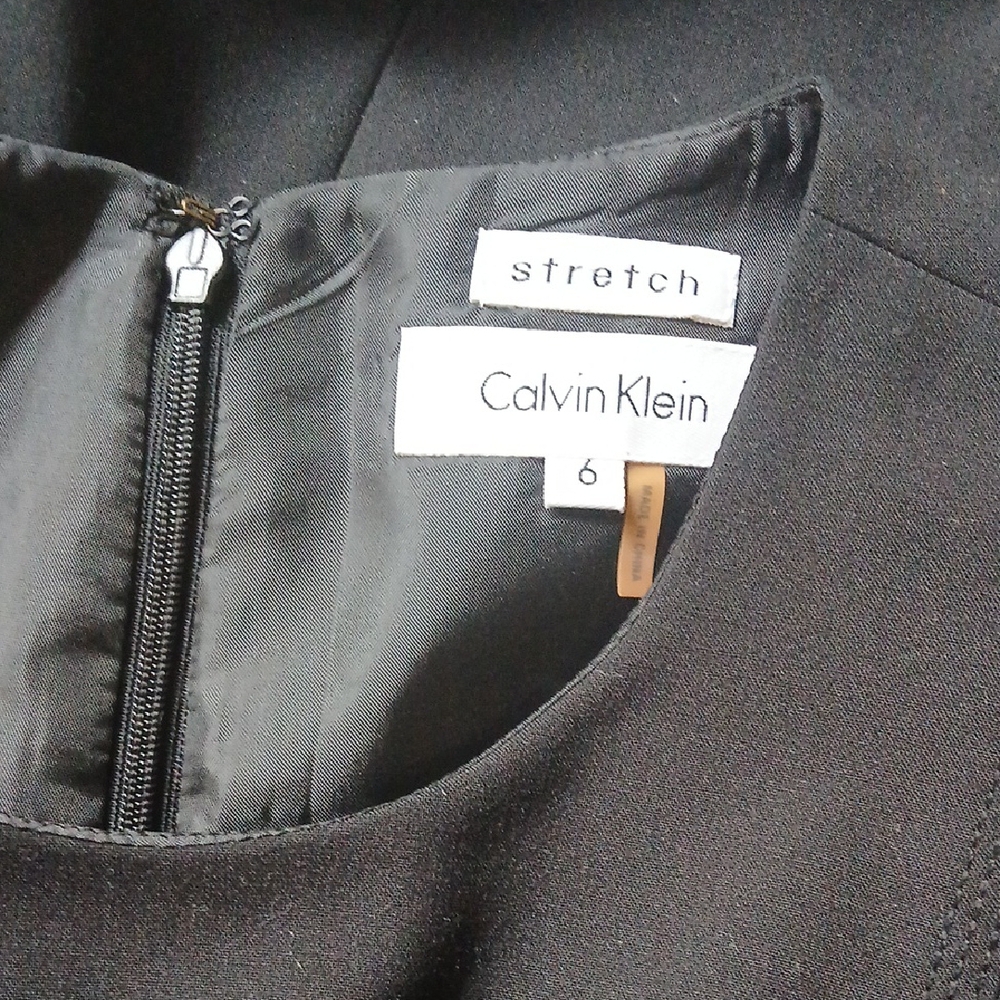 Calvin Klein Classic Black Midi Dress - Picture 11 of 12